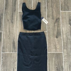NWT midi skirt + Crop top set | Co-ord set